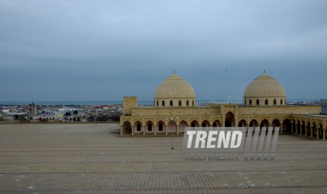 Nardaran township being landscaped. Baku, Azerbaijan, 25 Jan. 2016